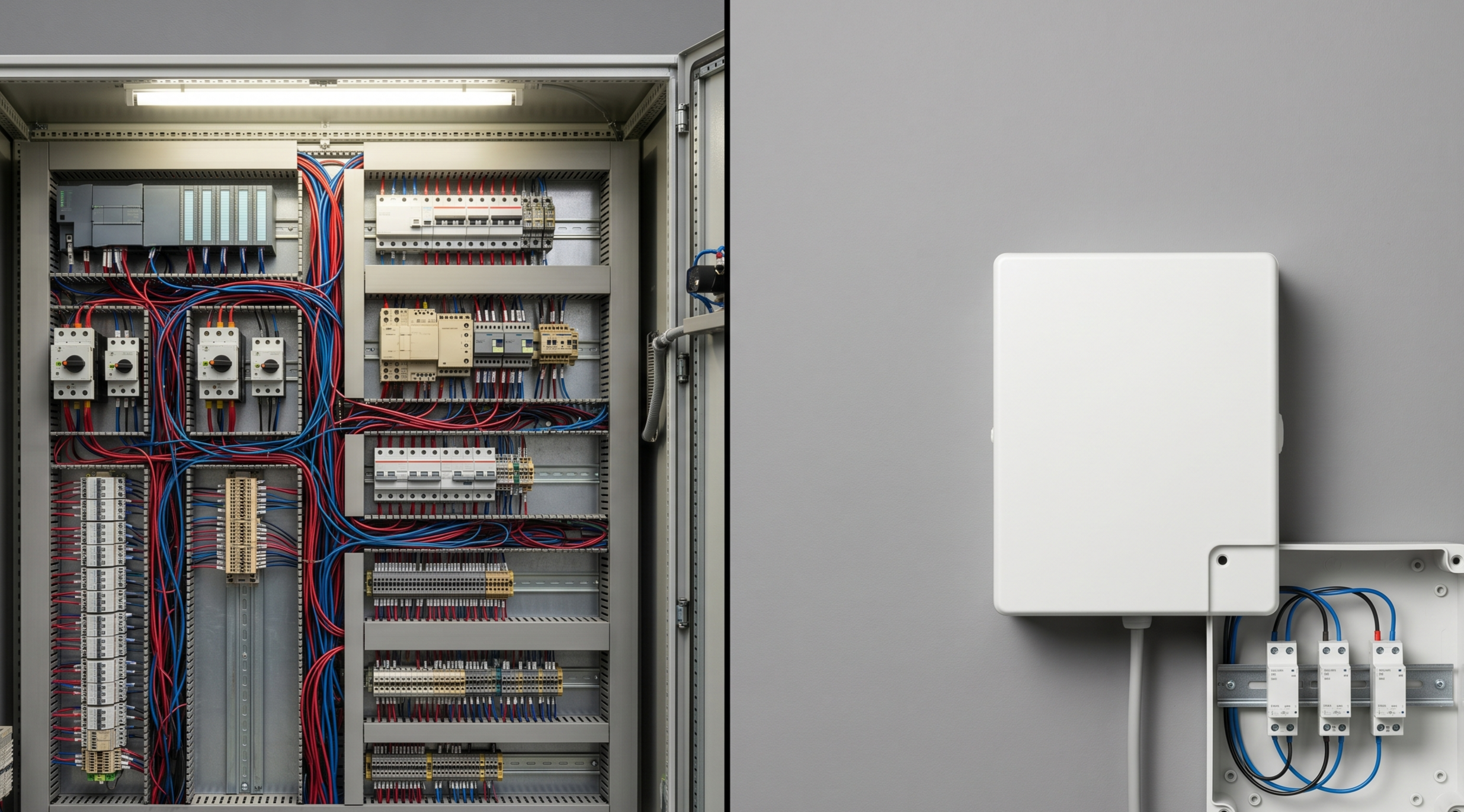 Vergleich: KNX-Schaltschrank vs. kompakte Shelly-Installation