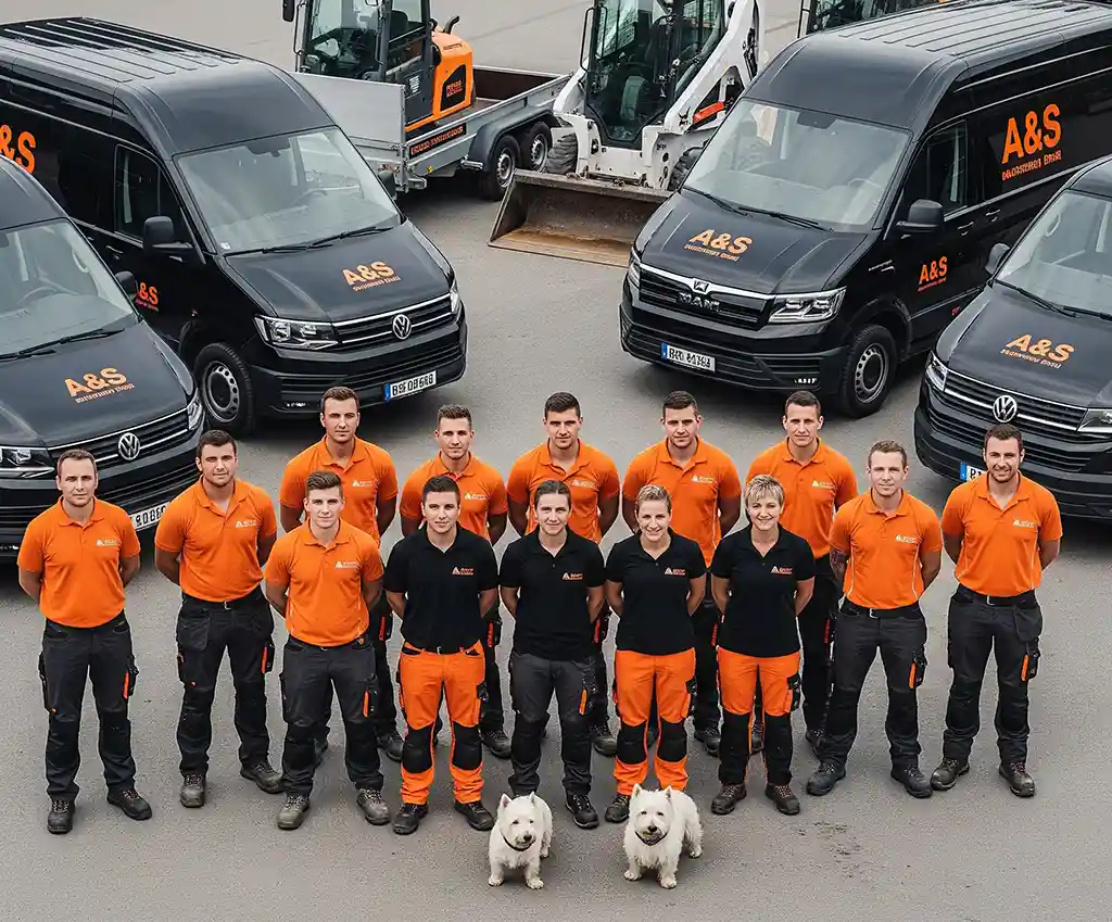 Das Team von A+S GmbH bei der Arbeit